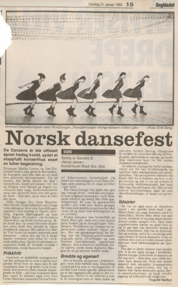 Dansens År. Norge Danser.