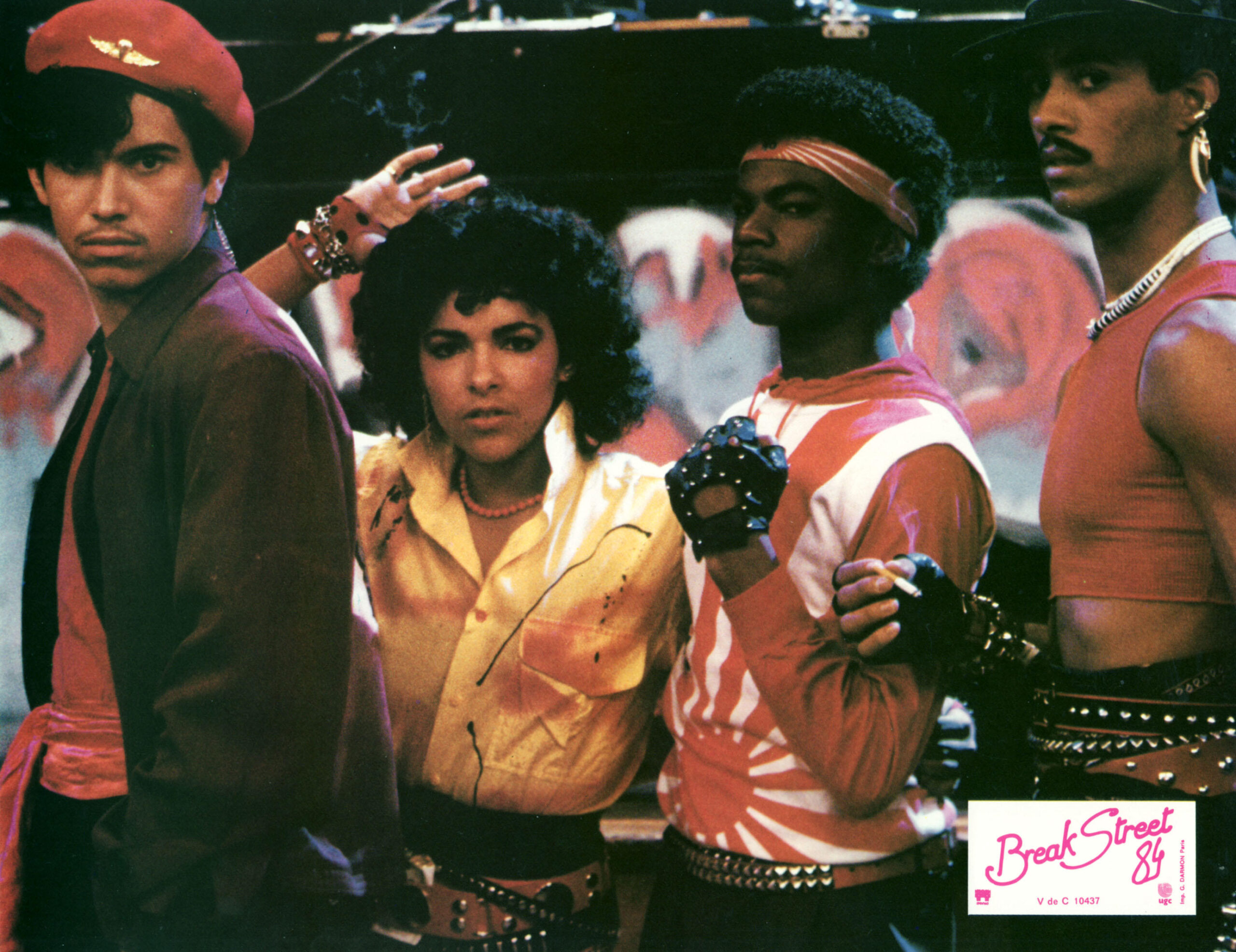 Fra filmen «Breakin´» (1984). F.v: Bruno «Pop N Taco» Falcon, Ana “Lollipop” Sanchez, Boogaloo Shrimp og Shabba-Doo. Foto: Alamy.