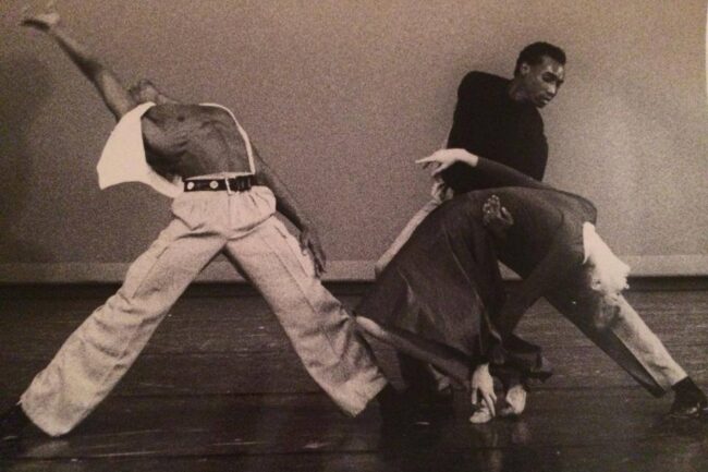 
Calvin Ray Stiggers, Keith Nolan Frederick og Halldís Ólafsdóttir  i Claude Paul Henrys ballett "Catch the Wind" (1989). 