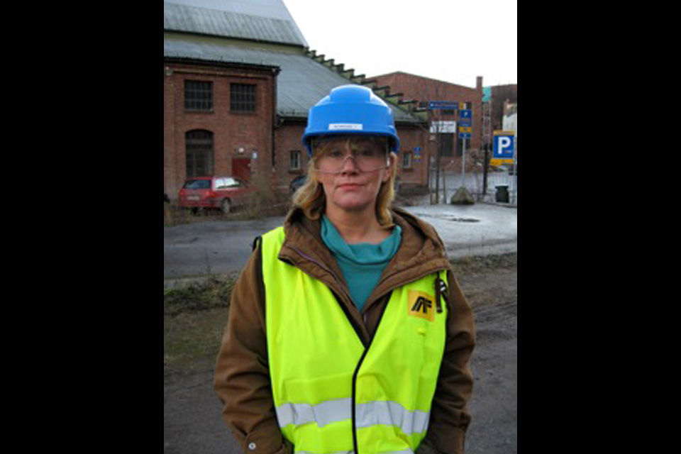 Randi Urdal. Fotoet er tatt i forbindelse med byggingen av Dansens Hus. Foto: Oddgeir Kummen.