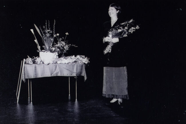 Karene Lyngholm på åpningen av Dansens Hus, på Det Norske Teatret, 23. september 2004.