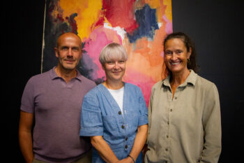 Fv. Marius Kjos, Camilla Myhre og Caroline Wahlström Nesse. Foto: Ingeborg Bjerke Styve