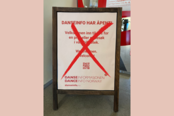 Danseinformasjonen plakat - vi har stengt