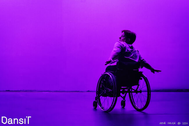 Interdependance av Elen Øyen - synstolka av Nina Wollny på Multiplié dansefestival 2026. 
Foto: Arne Hauge

