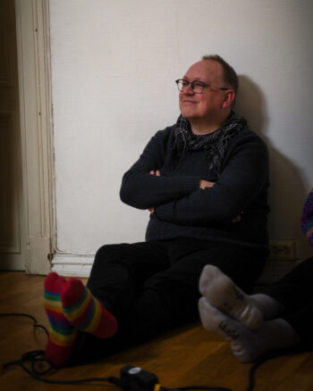 Teatersjef i Østfold Teater, Erik Eger-Schøyen på fotosession med B16. Foto: Oliver Langaasdalen.