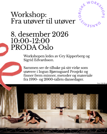 Foto fra forestillingen «The Solitary Shame Announced by a Piano» (1997) av Ingun Bjørnsgaard Prosjekt. På bildet: Mattias Ekholm, Matias Rønningen, Sigrid Edvardsson, ??, Erik Rulin, Gry Kipperberg og Halldís Ólafsdóttir. Foto: Erik Berg. 